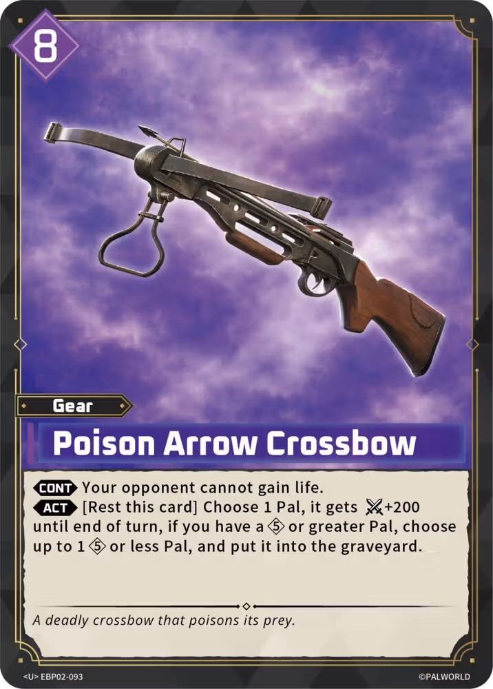 Poison Arrow Crossbow EBP02-093 Palworld card