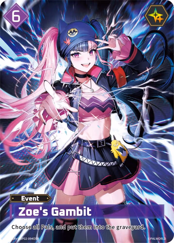 Zoe's Gambit OSR EBP02-094OSR Palworld card