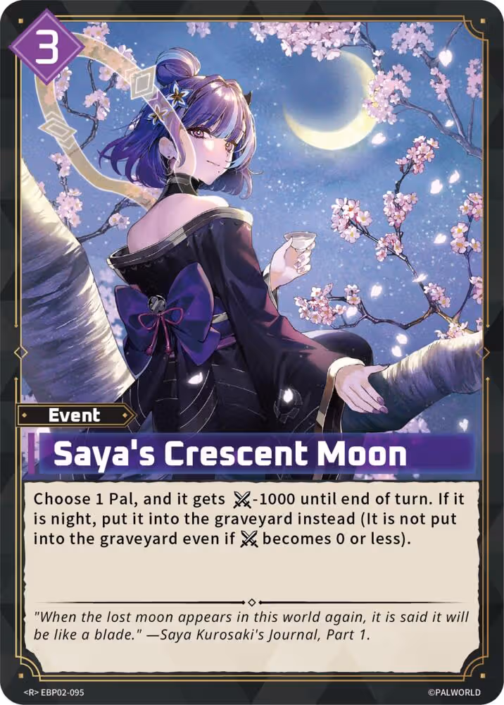 Saya's Crescent Moon EBP02-095 Palworld card