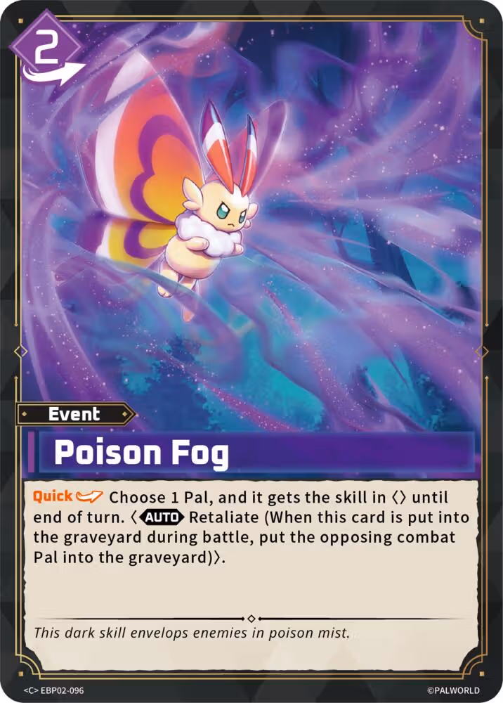 Poison Fog EBP02-096 Palworld card