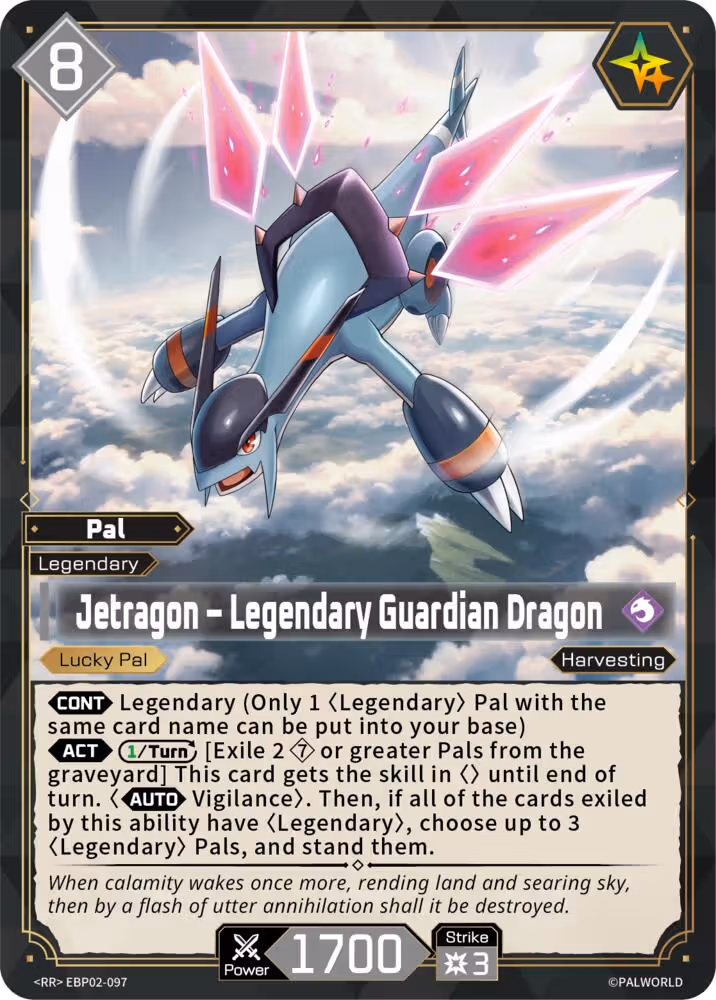 Jetragon - Legendary Guardian Dragon EBP02-097 Palworld card
