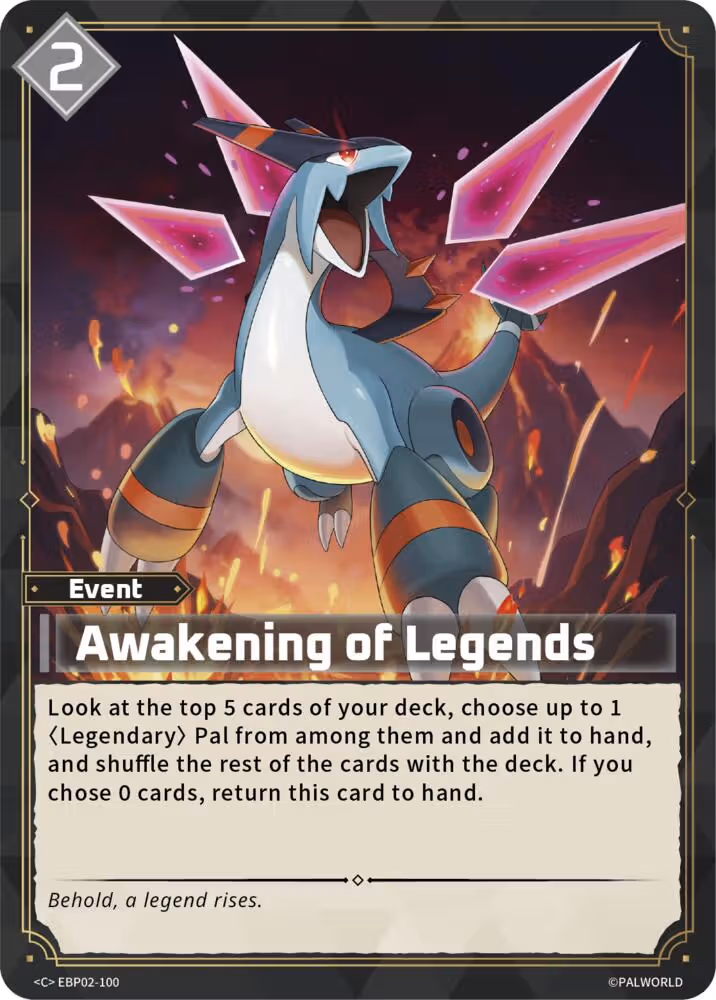 Awakening of Legends EBP02-100 Palworld card