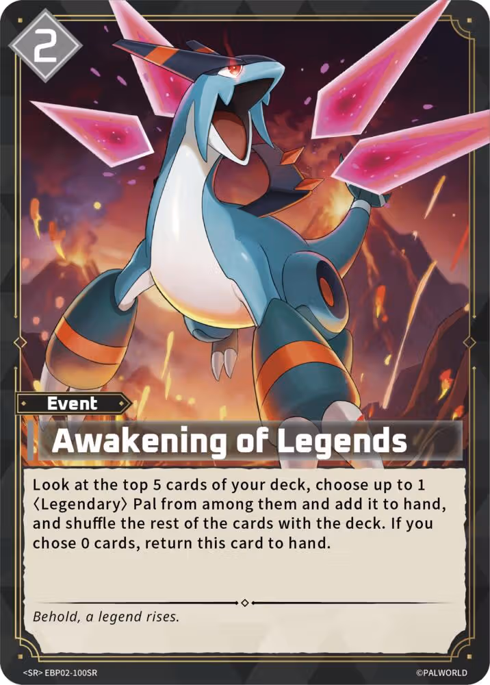 Awakening of Legends SR EBP02-100SR Palworld card