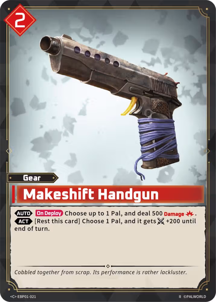 Makeshift Handgun C EBP01-021 2nd Edition Palworld card