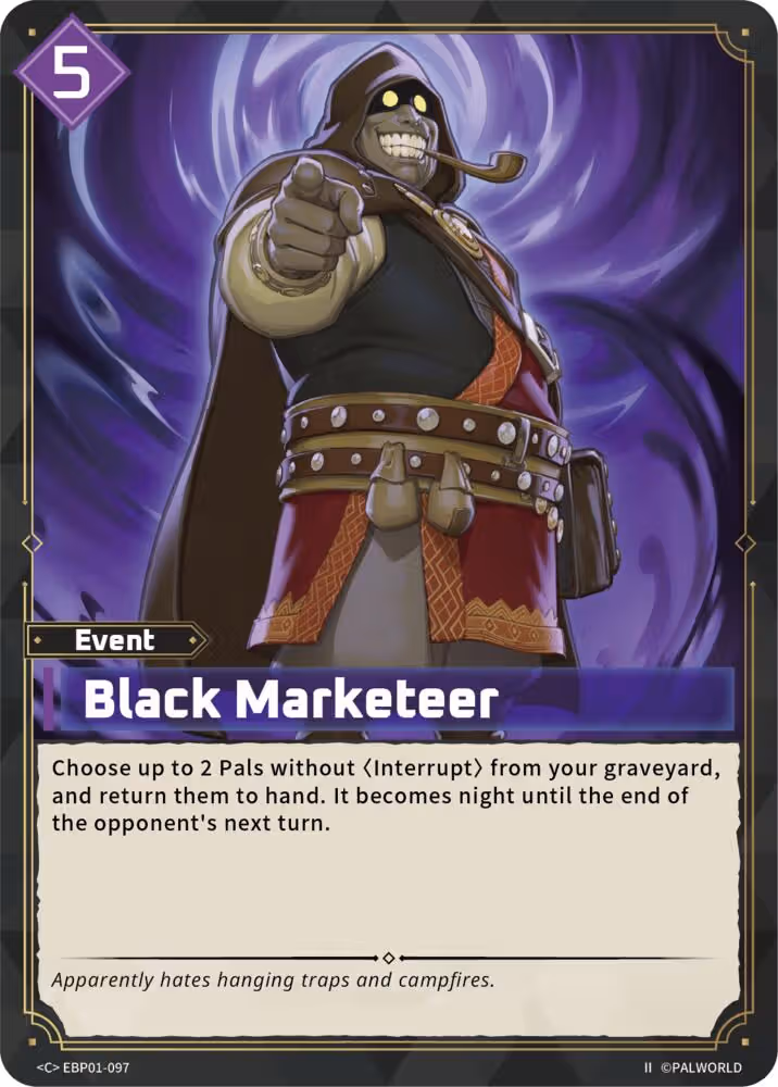 Black Marketeer C EBP01-097 2nd Edition Palworld card