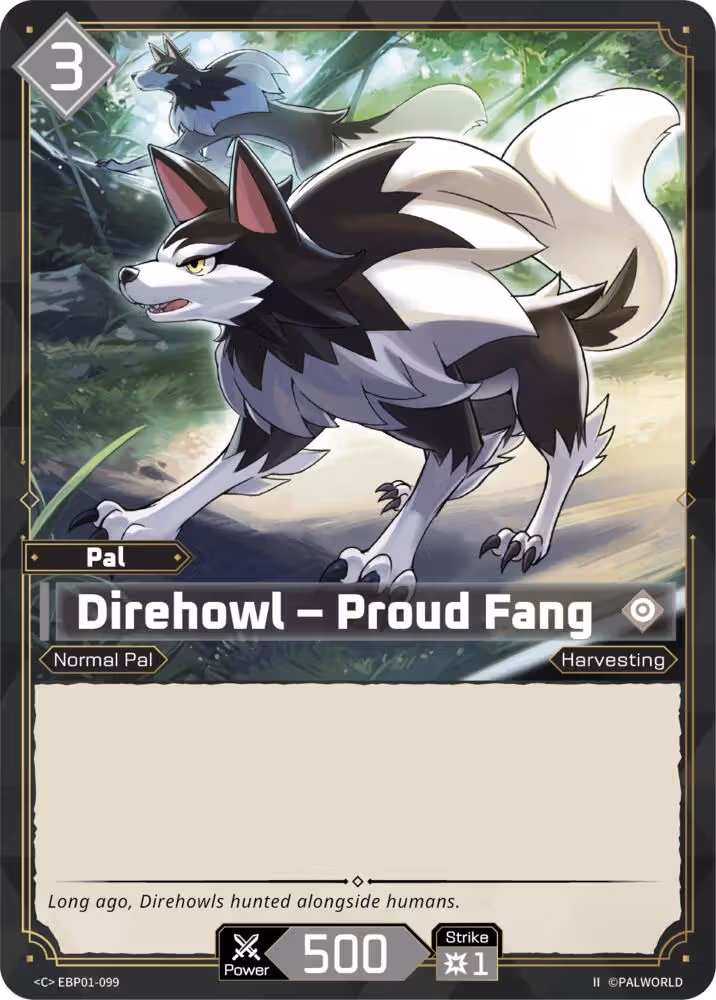 Direhowl - Proud Fang C EBP01-099 2nd Edition Palworld card