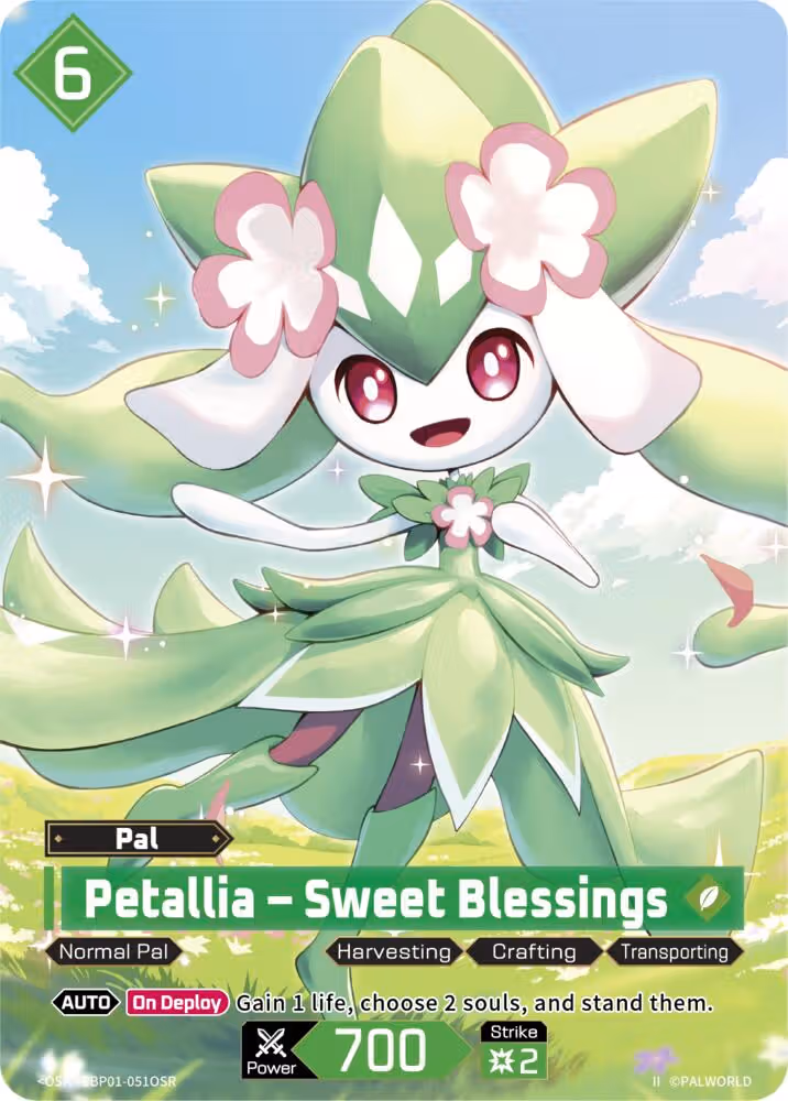Petallia - Sweet Blessings OSR EBP01-051OSR 2nd Edition Palworld card