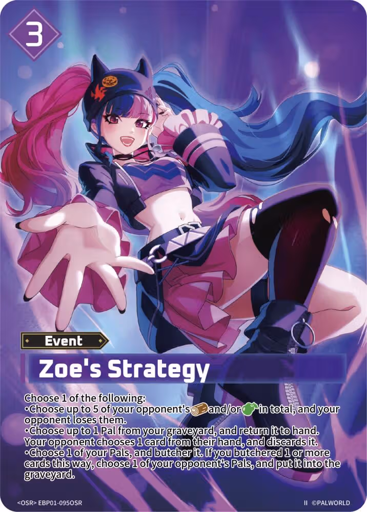 Zoe's Strategy OSR EBP01-095OSR 2nd Edition Palworld card