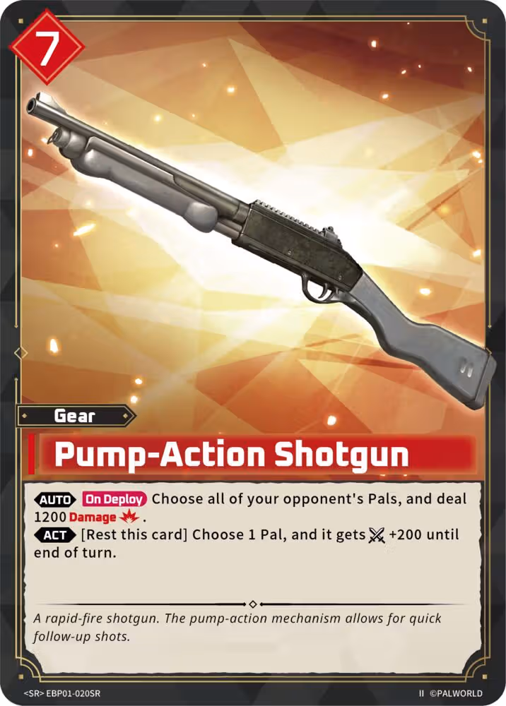 Pump-Action Shotgun SR EBP01-020SR 2nd Edition Palworld card
