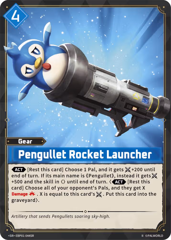 Pengullet Rocket Launcher SR EBP01-044SR 2nd Edition Palworld card
