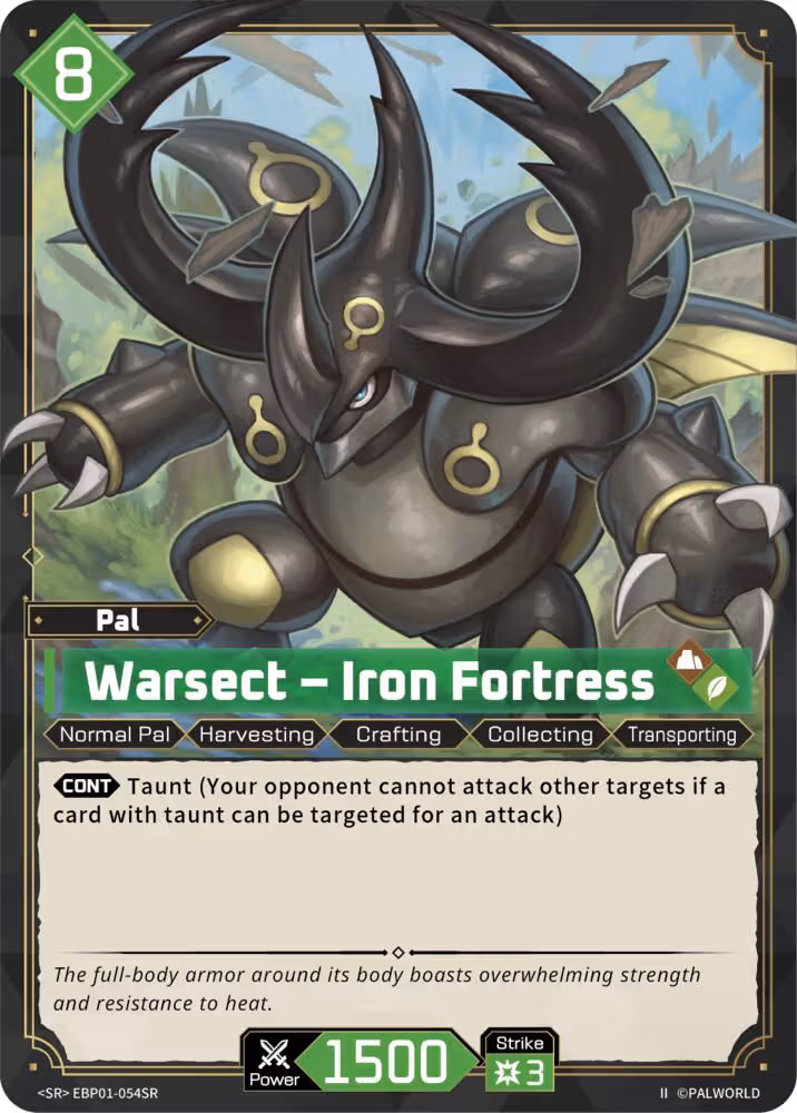 Warsect - Iron Fortress SR EBP01-054SR 2nd Edition Palworld card