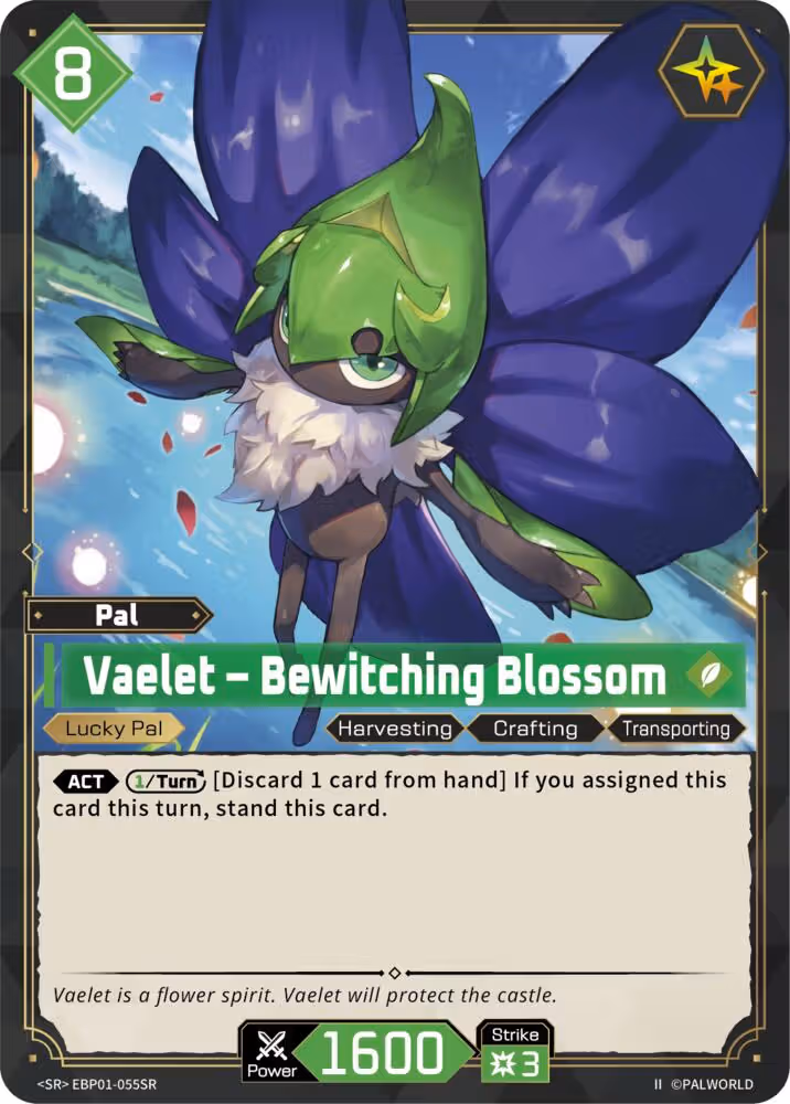 Vaelet - Bewitching Blossom SR EBP01-055SR 2nd Edition Palworld card