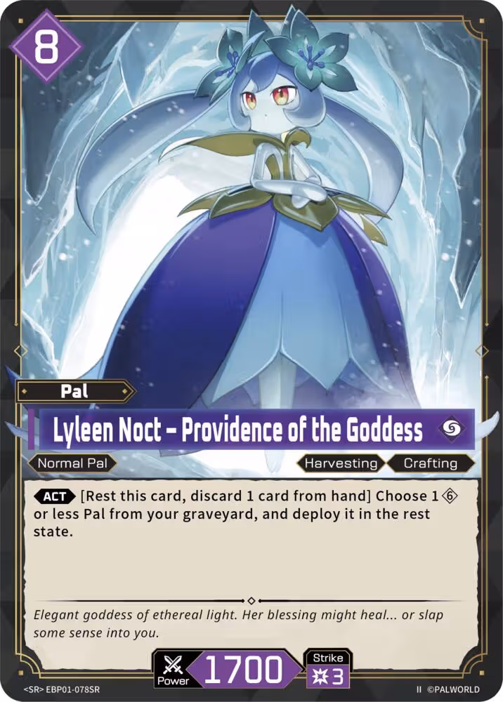 Lyleen Noct - Providence of the Goddess SR EBP01-078SR 2nd Edition Palworld card