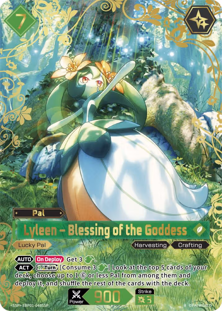 Lyleen - Blessing of the Goddess SSP EBP01-049SSP 2nd Edition Palworld card