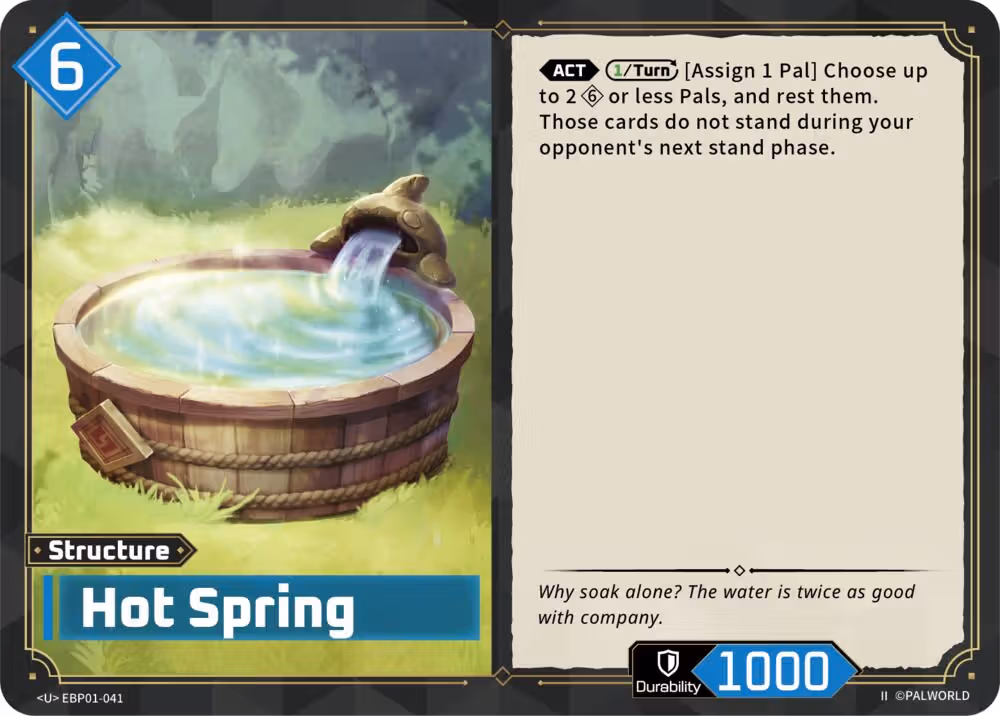 Hot Spring U EBP01-041 2nd Edition Palworld card