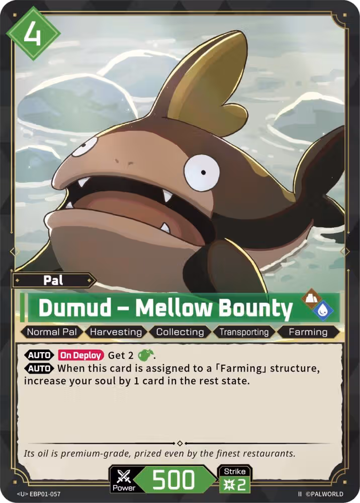 Dumud - Mellow Bounty U EBP01-057 2nd Edition Palworld card