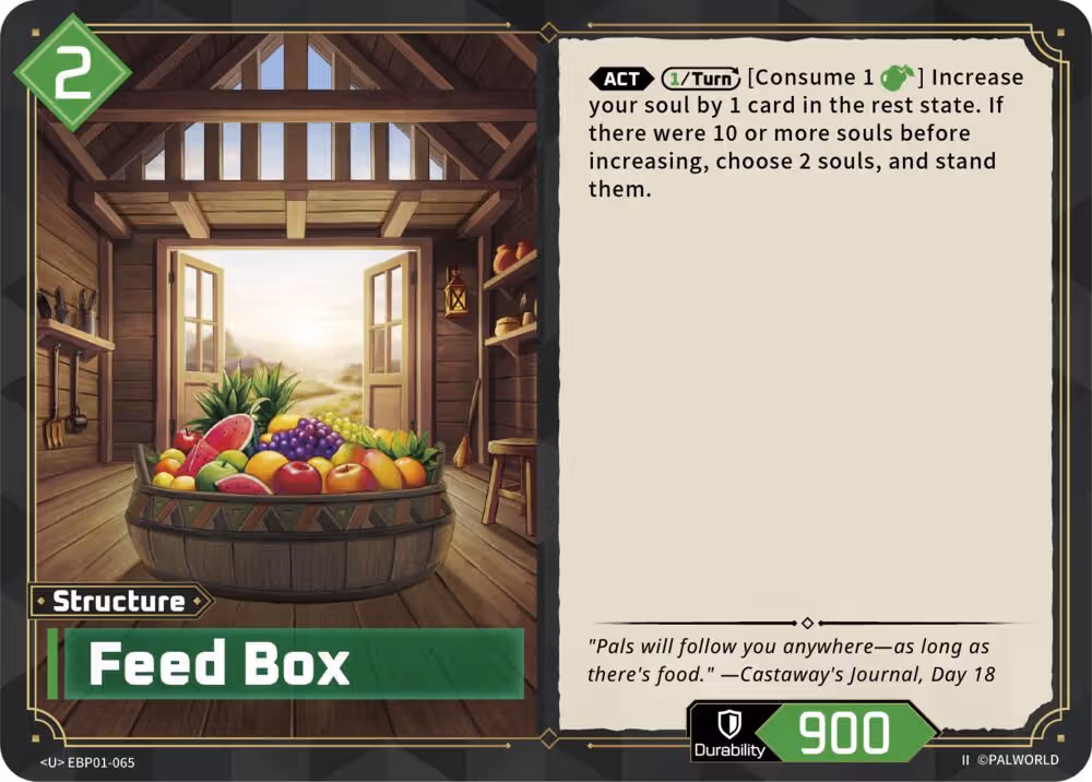 Feed Box U EBP01-065 2nd Edition Palworld card