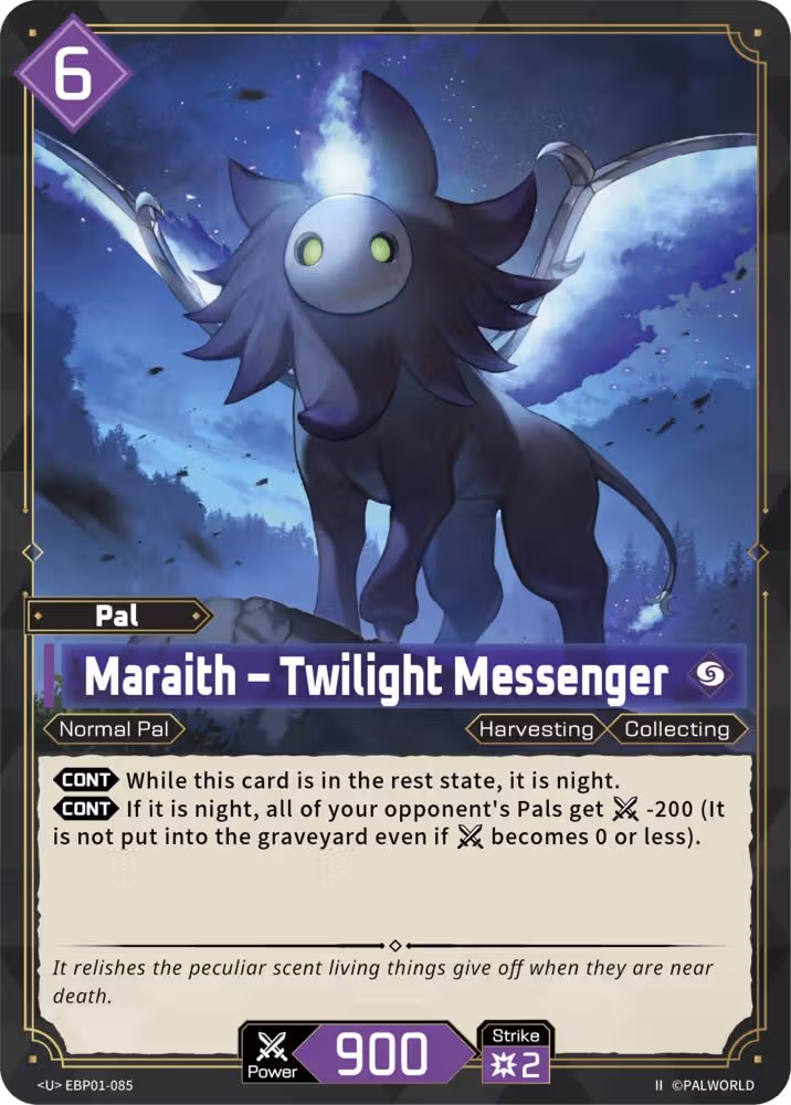 Maraith - Twilight Messenger U EBP01-085 2nd Edition Palworld card