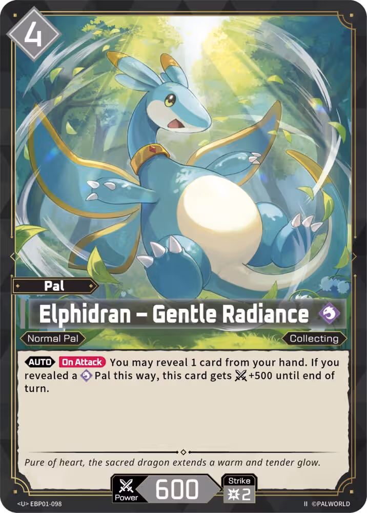 Elphidran - Gentle Radiance U EBP01-098 2nd Edition Palworld card